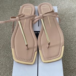 Cream sandals